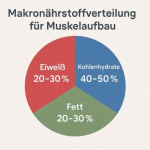 Makronährstoffverteilung im Ernährungsplan für Muskelaufbau
